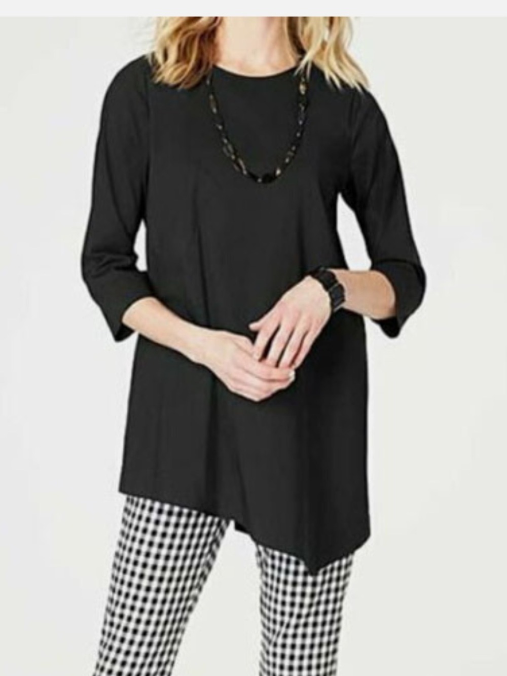 J. Jill Asymmetrical Cotton Tunic Blouse